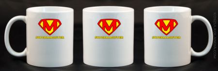 Zajefajny magister ala superman - Kubek ceramiczny