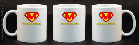 Zajefajny magister ala superman - Kubek ceramiczny