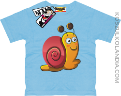 Ślimaczek Ścigaczek - koszulka dziecięca - błękitny