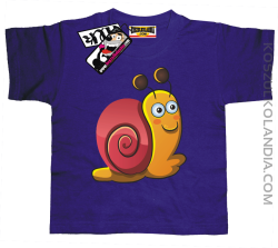 Ślimaczek Ścigaczek - koszulka dziecięca - fioletowy