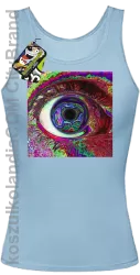 PSYCHODELIC EYE - Top damski błękit 