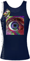 PSYCHODELIC EYE - Top damski granat 