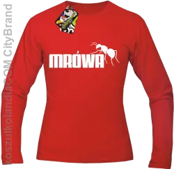 Mrówa Parody - Longsleeve męski czerwony 