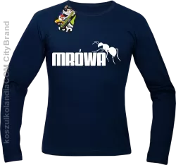 Mrówa Parody - Longsleeve męski granat 