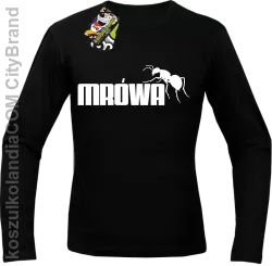 Mrówa Parody - Longsleeve męski czarny 