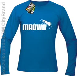 Mrówa Parody - Longsleeve męski niebieski 