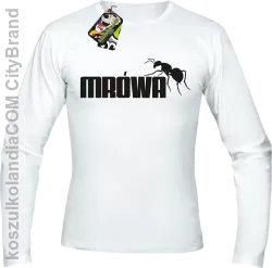 Mrówa Parody - Longsleeve męski biały 