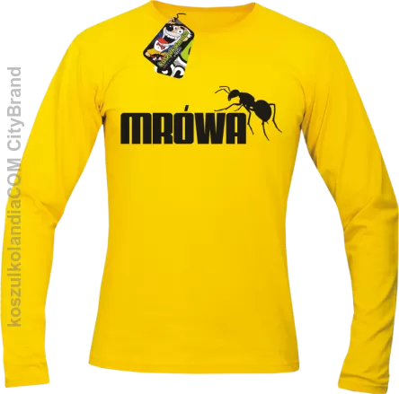 Mrówa Parody - Longsleeve męski żółty 