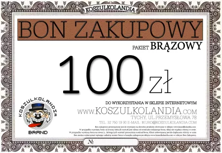 Bon ZAKUPOWY Pakiet Brązowy 100zł