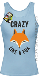 Crazy like a Fox -  Top damski błękitny 