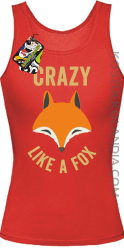 Crazy like a Fox -  Top damski czerwony 