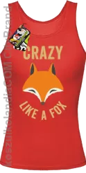 Crazy like a Fox -  Top damski czerwony 