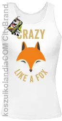 Crazy like a Fox -  Top damski biały 