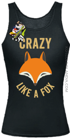 Crazy like a Fox -  Top damski czarny 