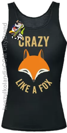 Crazy like a Fox -  Top damski czarny 