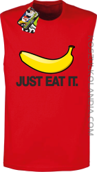 JUST EAT IT Banana - Bezrękawnik męski czerwony 
