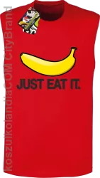 JUST EAT IT Banana - Bezrękawnik męski czerwony 
