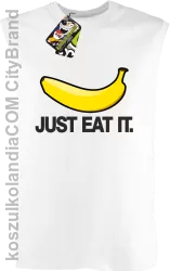 JUST EAT IT Banana -  Bezrękawnik męski biały 