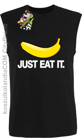 JUST EAT IT Banana - Bezrękawnik męski czarny 