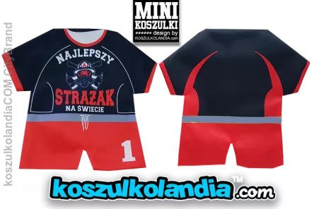 Najlepszy STRAŻAK na świecie - MINI KOSZULKA 