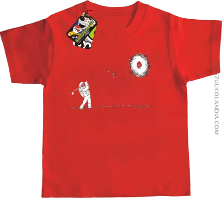 ﻿Astro Golfista na księżycu - koszulka dziecięca