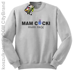 Mam cycki - Mam rację - Bluza standard bez kaptura melanż 