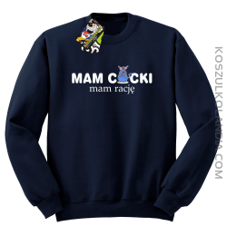 Mam cycki - Mam rację - Bluza standard bez kaptura granat