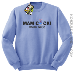 Mam cycki - Mam rację - Bluza standard bez kaptura błękit 