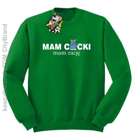 Mam cycki - Mam rację - Bluza standard bez kaptura 