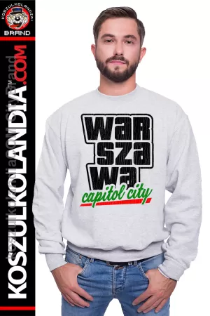 Warszawa Capitol City a`la GTA - Bluza męska STANDARD