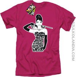 Audrey Hepburn RETRO-ART - Koszulka męska fuchsia 