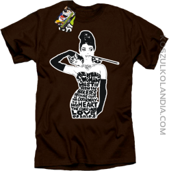 Audrey Hepburn RETRO-ART - Koszulka męska brąz