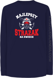 Najlepszy Strażak na świecie Fire Helmet - Longsleeve dziecięcy granat