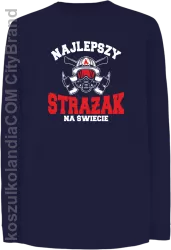 Najlepszy Strażak na świecie Fire Helmet - Longsleeve dziecięcy granat