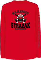 Najlepszy Strażak na świecie Fire Helmet - Longsleeve dziecięcy czerwony 