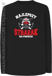 Najlepszy Strażak na świecie Fire Helmet - Longsleeve dziecięcy czarny 