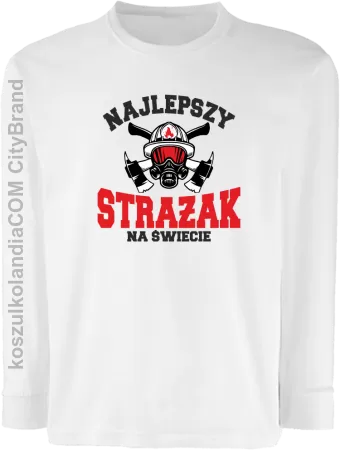 Najlepszy Strażak na świecie Fire Helmet - Longsleeve dziecięcy 