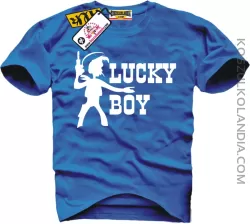 Lucky Boy super koszulka z nadrukiem