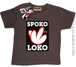 Spoko Loko - koszulka dziecięca - brązowy