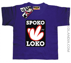 Spoko Loko - koszulka dziecięca - fioletowy