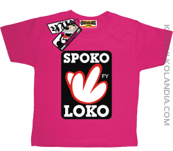 Spoko Loko - koszulka dziecięca - różowy