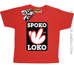 Spoko Loko - koszulka dziecięca - czerwony