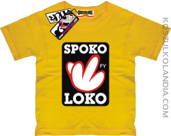 Spoko Loko - koszulka dziecięca - żółty