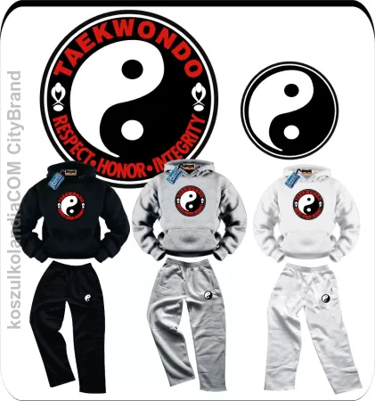 TAEKWONDO - Respect Honor Integrity  - dres dwuczęściowy