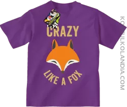 Crazy like a Fox - Koszulka dziecięca fioletowa 