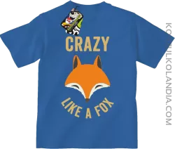 Crazy like a Fox - Koszulka dziecięca niebieska 
