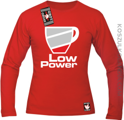 LOW POWER - Longsleeve męski czerwony 