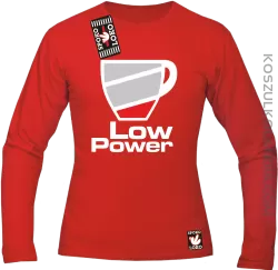 LOW POWER - Longsleeve męski czerwony 