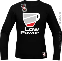 LOW POWER - Longsleeve męski czarny 