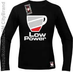 LOW POWER - Longsleeve męski czarny 